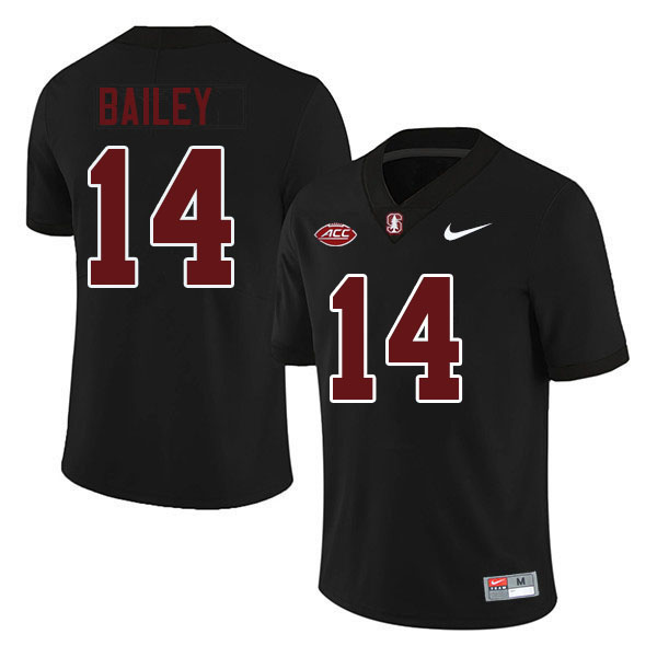 Jake Bailey Stanford Jersey,Stanford Cardinal #14 Jake Bailey Football Jersey Stitched-Black